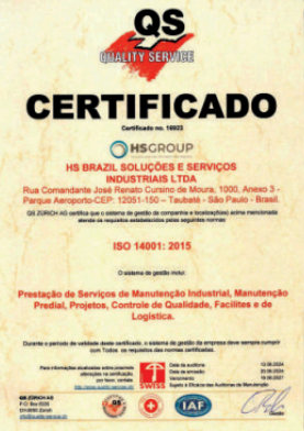 ISO 14001 – Sistema de Gestão Ambiental